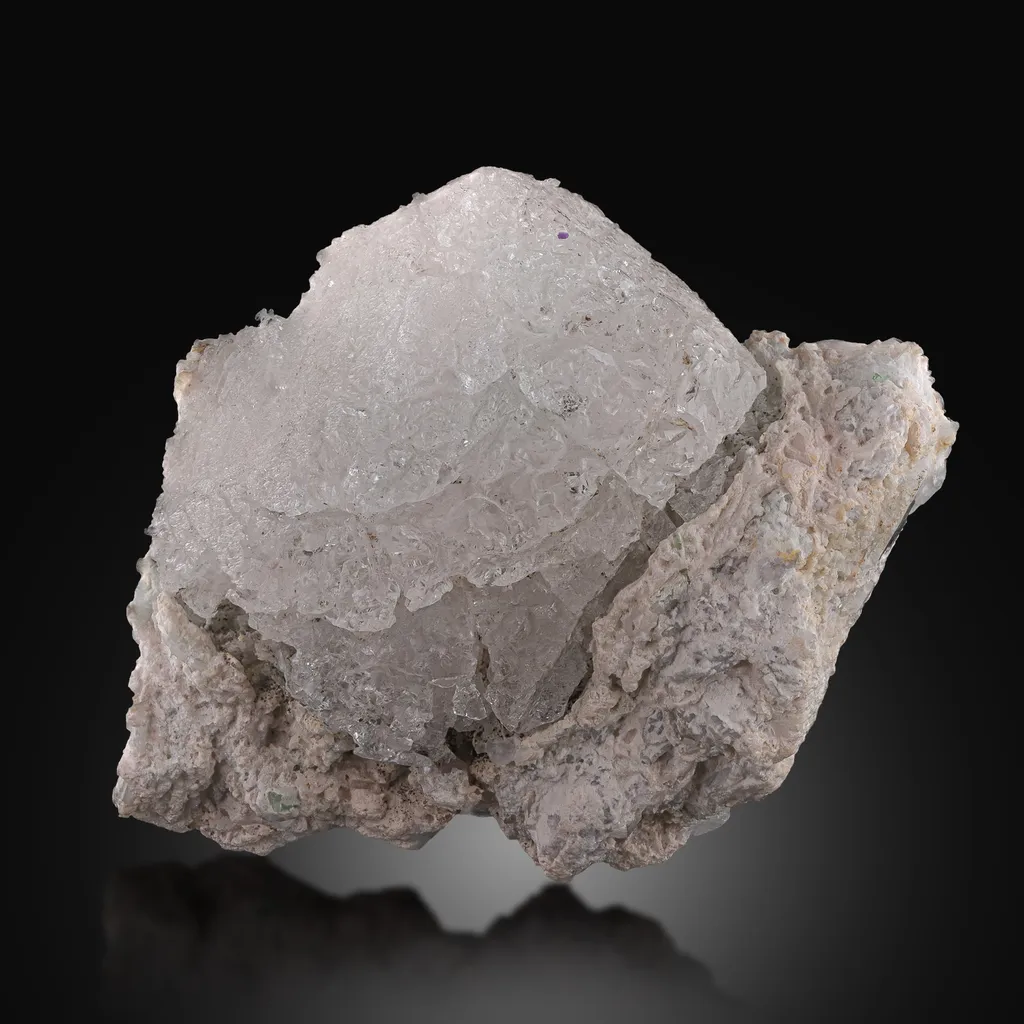 White Pollucite On Albite image