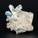 Willemite and Calcite ps. after Azurite with Mimetite - image 6