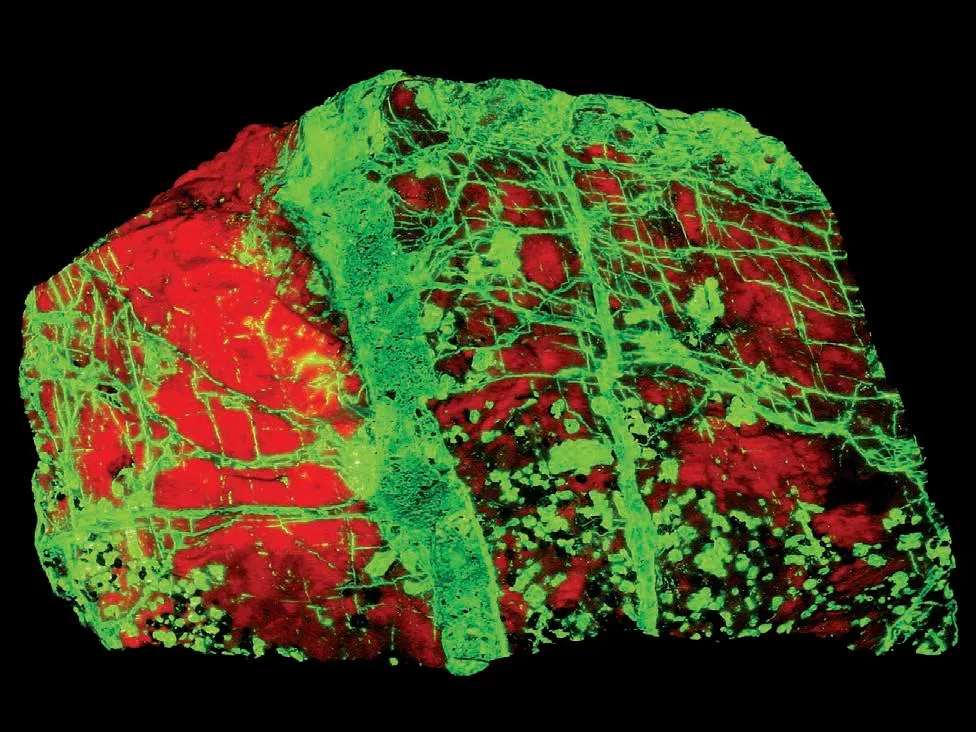 Willemite, Calcite image