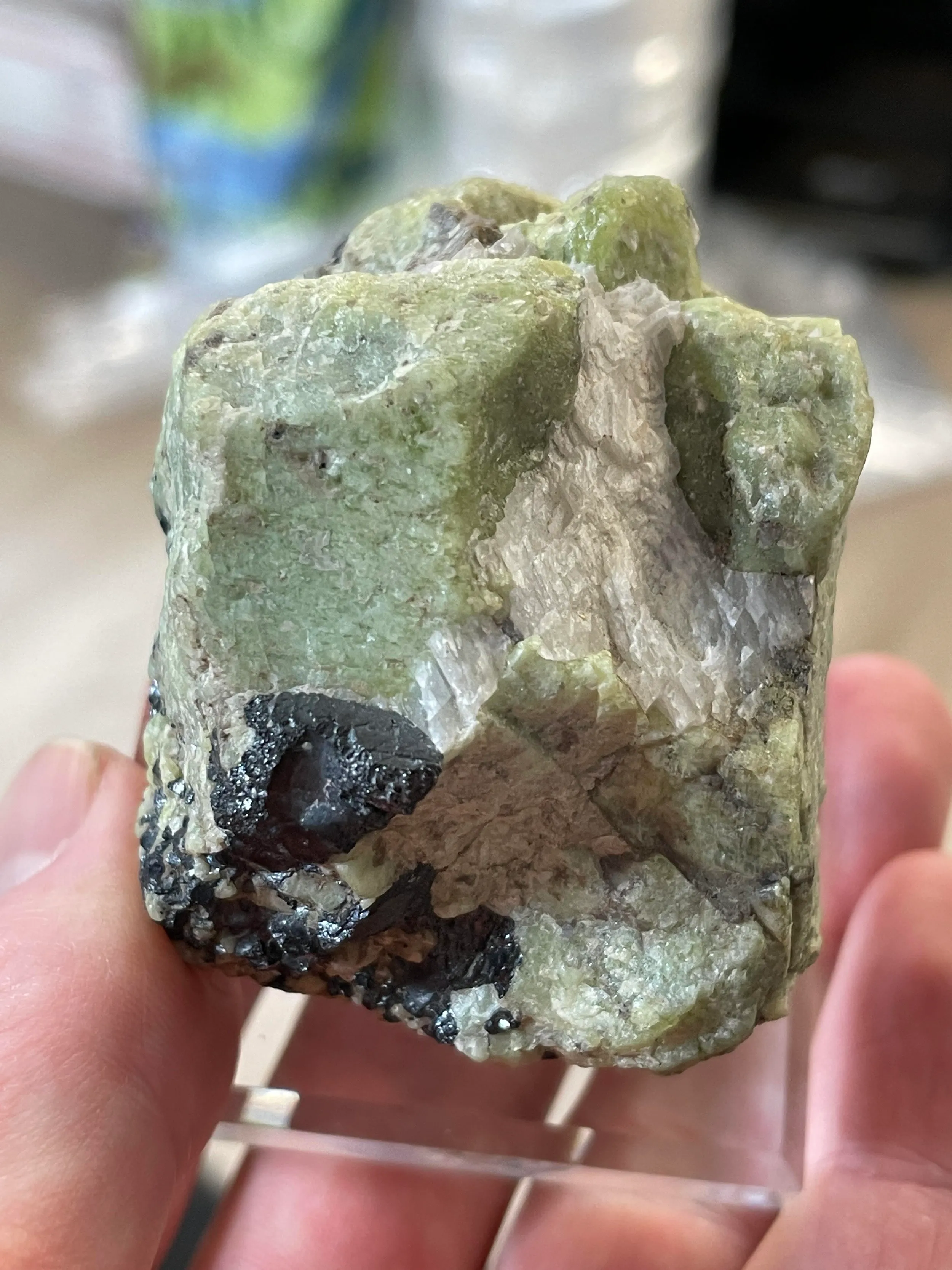 Willemite with Calcite and Franklinite - image 2