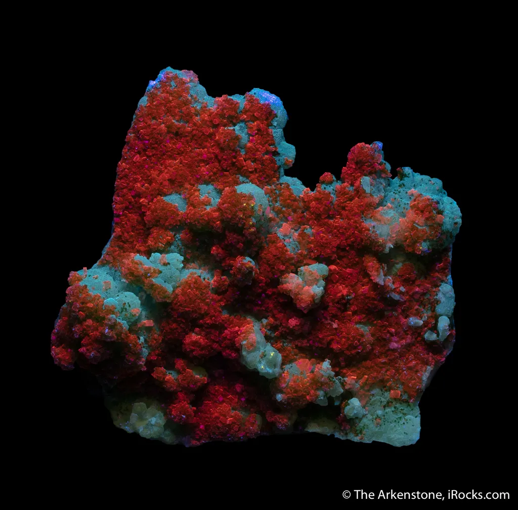 Willemite with Duftite incl. Calcite - image 3
