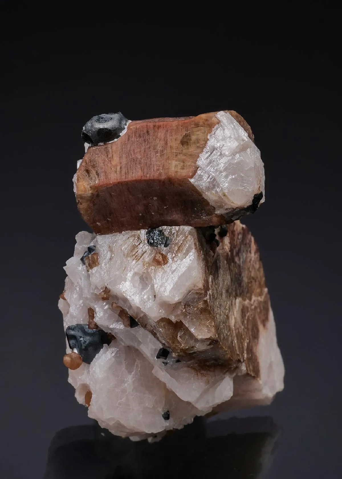 Willemite with Franklinite and Calcite - image 1