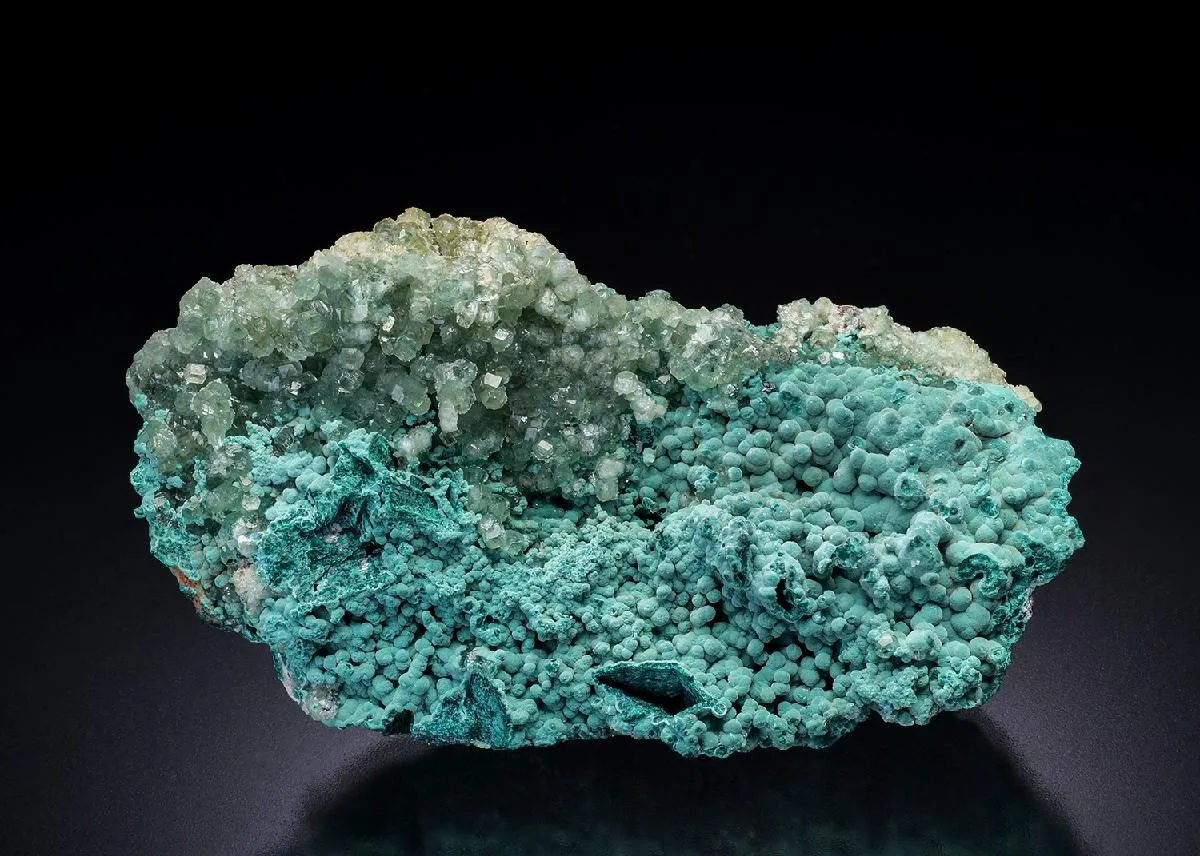 WILLEMITE with ROSASITE - image 1