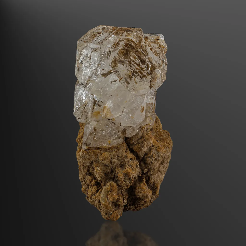 Window quartz on a clay matrix Balochistan Pakistan image