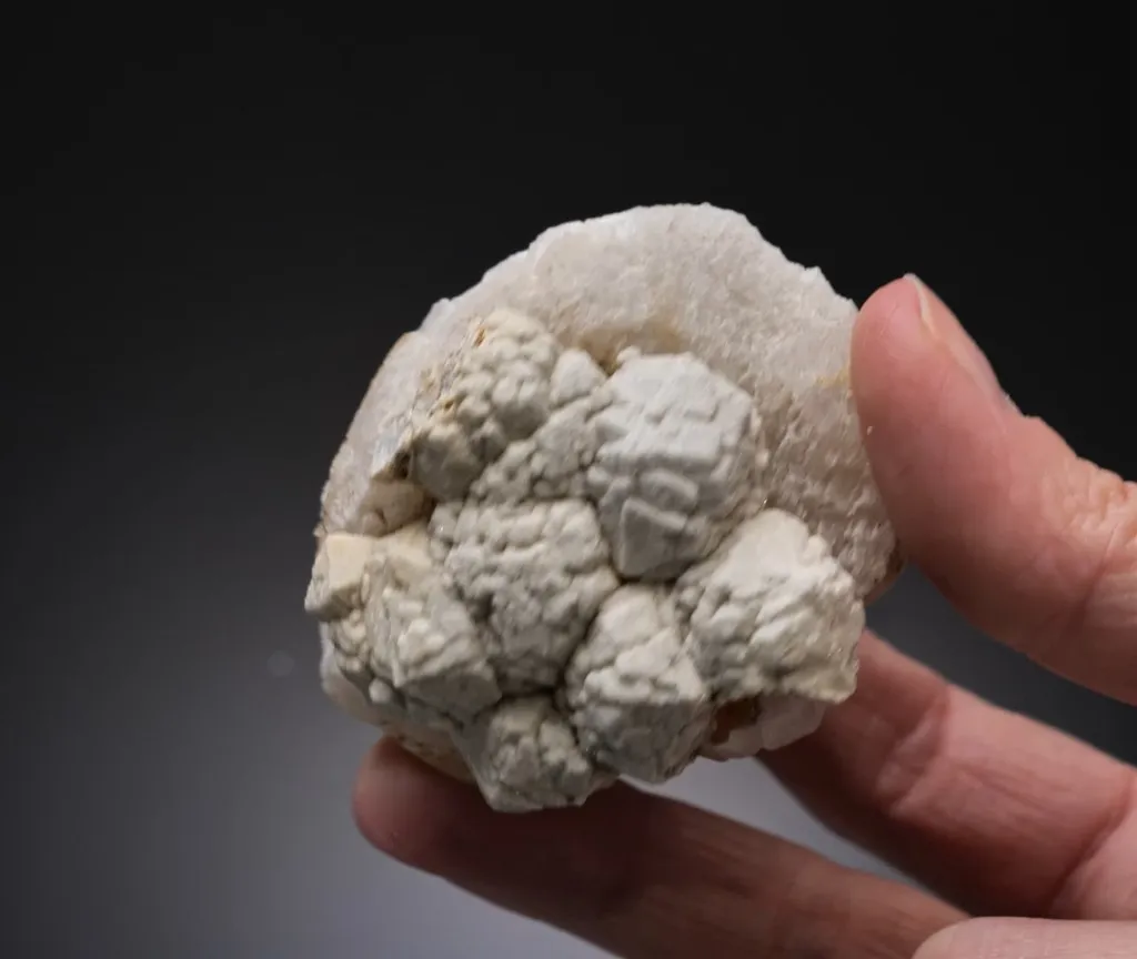 Witherite on Calcite - image 2