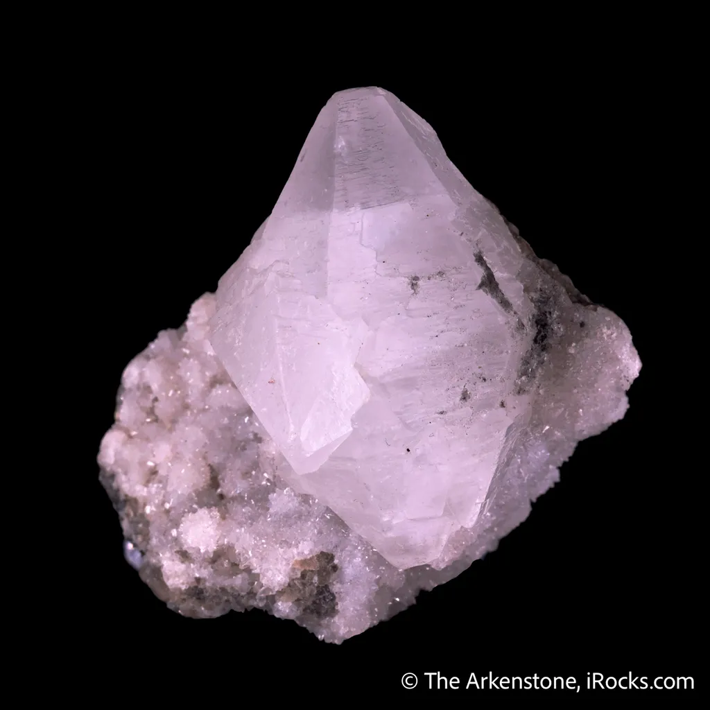 Witherite on Calcite
