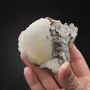 Witherite on Calcite - image 2