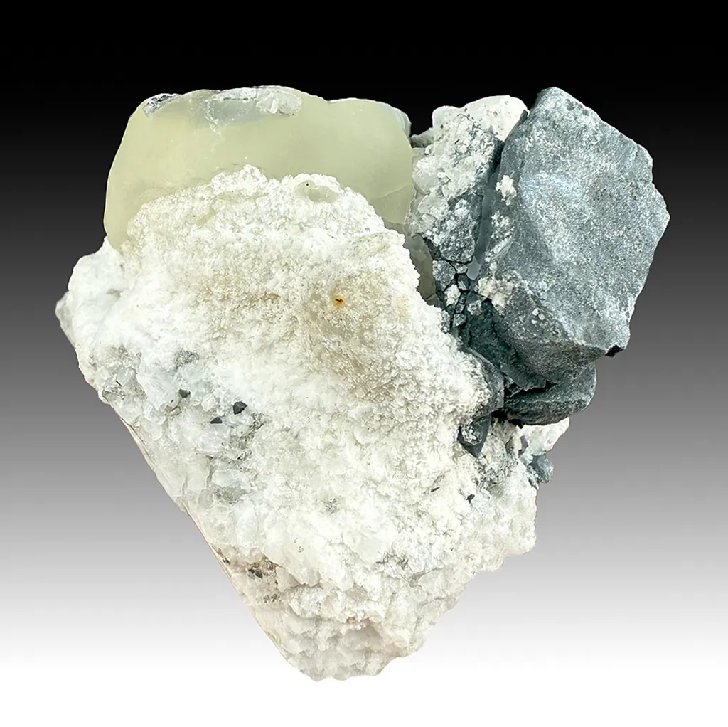 Witherite with Calcite, Galena image