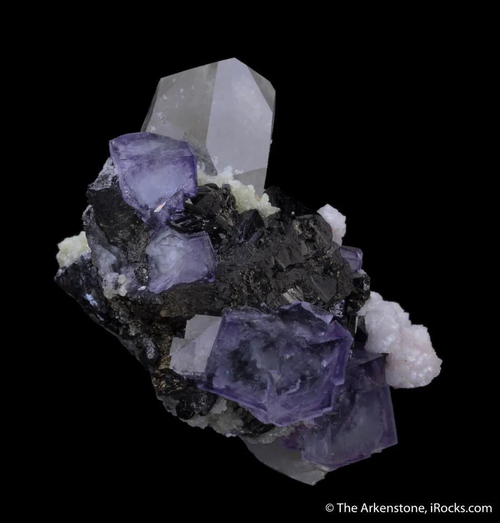 Wolframite, Fluorite, Quartz - image 18
