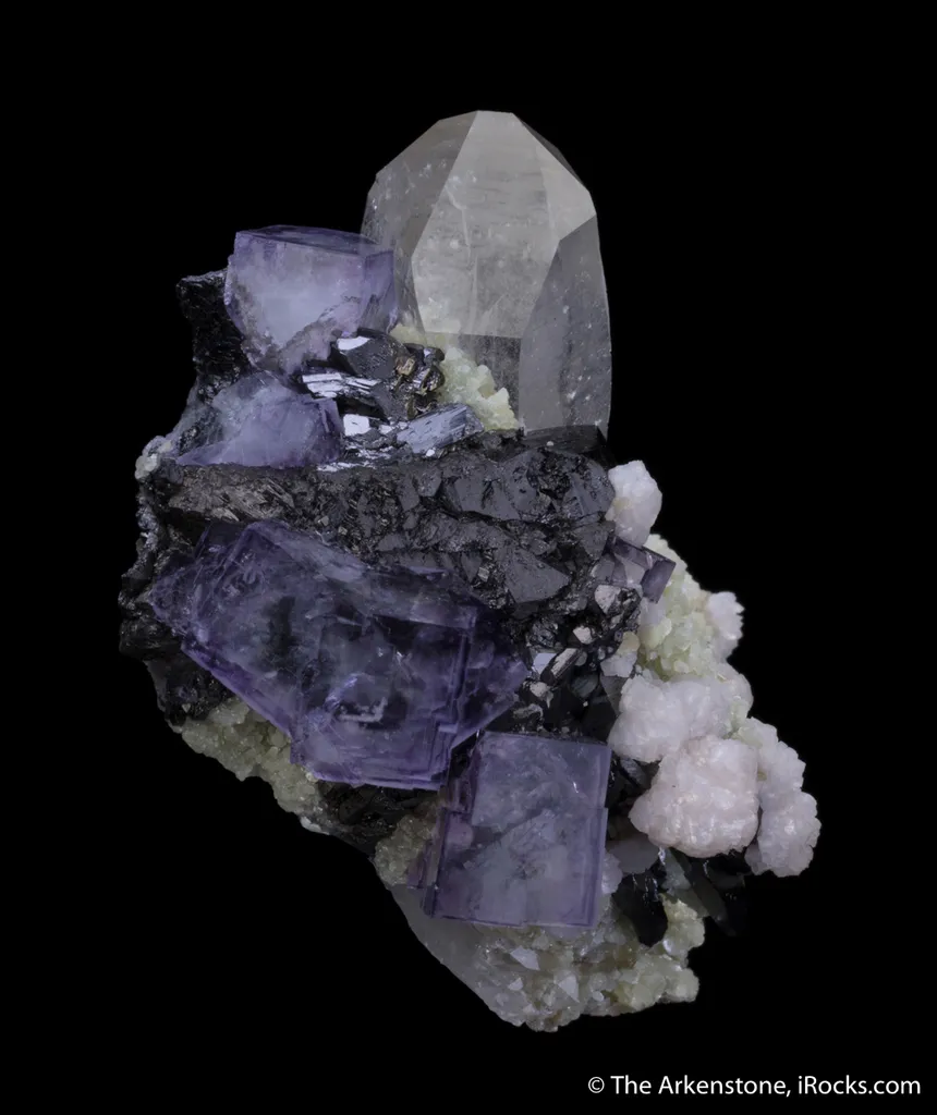 Wolframite, Fluorite, Quartz - image 17
