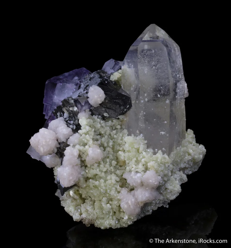 Wolframite, Fluorite, Quartz - image 6