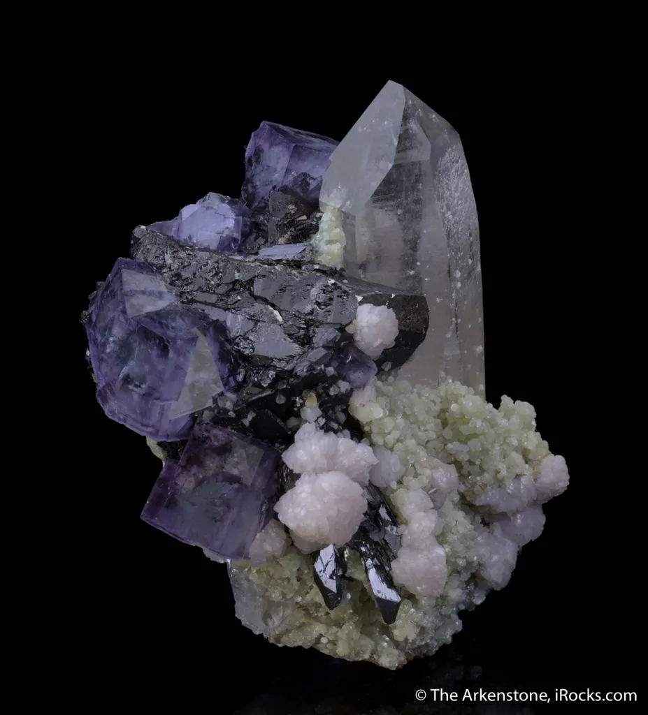 Wolframite, Fluorite, Quartz - image 4