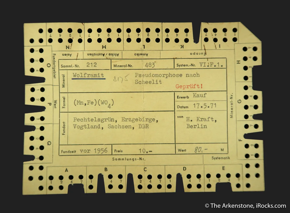 Wolframite ps. Scheelite ("Reinite") - image 6