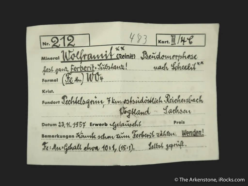 Wolframite ps. Scheelite ("Reinite") - image 4