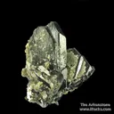 Wolframite with Arsenopyrite, Pyrite, and Muscovite, on Quartz - image 1