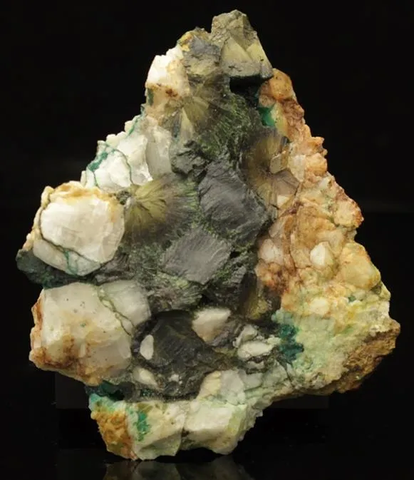 WOOD Olivenite on Quartz image