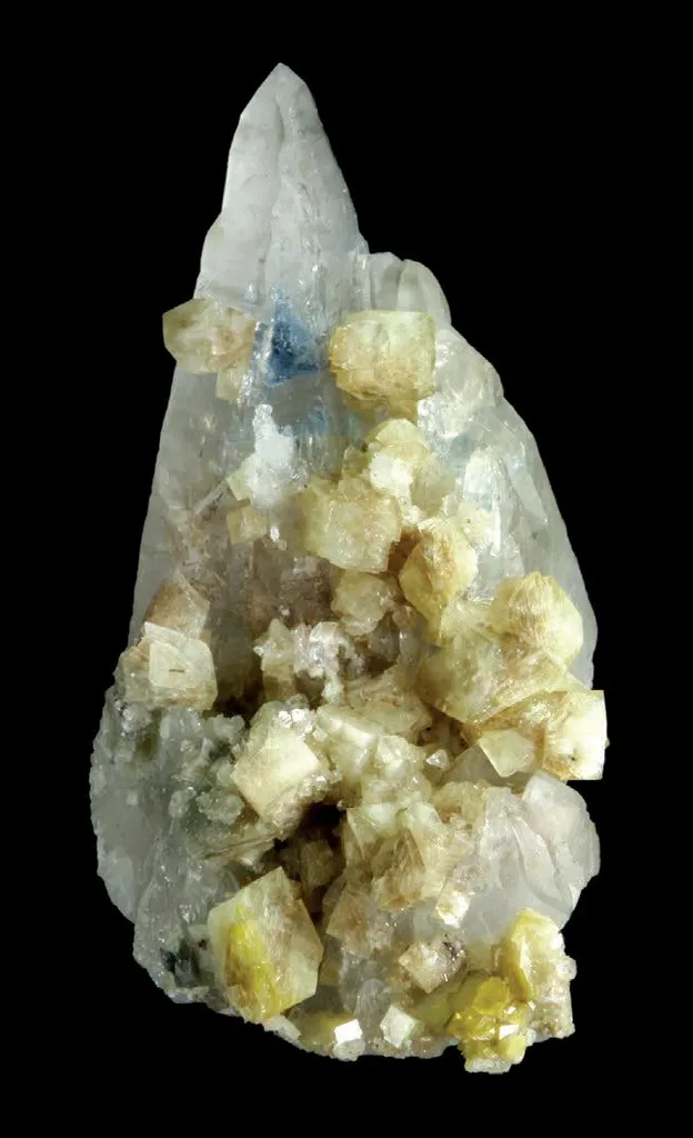 Woodhouseite, Quartz, Lazulite image