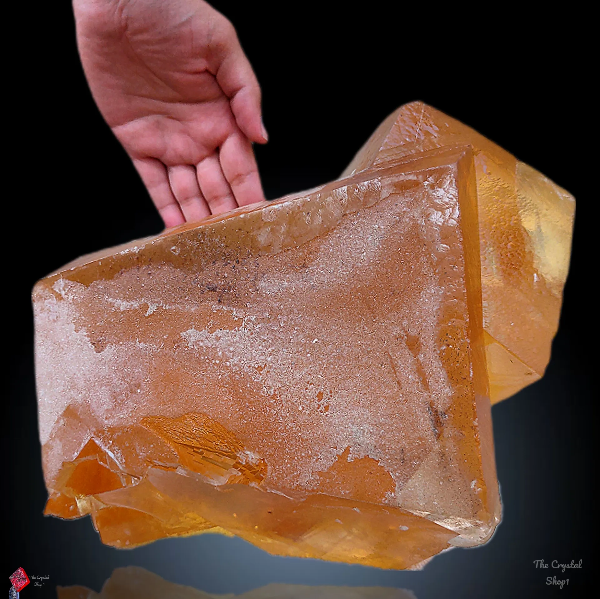 Wt. 13 kg Larger Size Honey Calcite Crystal, Rare Unique Specimen, Meusum Specimen - image 10