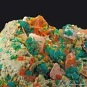 Wulfenite and Dioptase with Mimetite - image 2