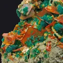 Wulfenite and Dioptase with Mimetite - image 3