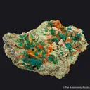 Wulfenite and Dioptase with Mimetite - image 4