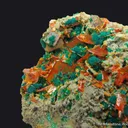 Wulfenite and Dioptase with Mimetite - image 6