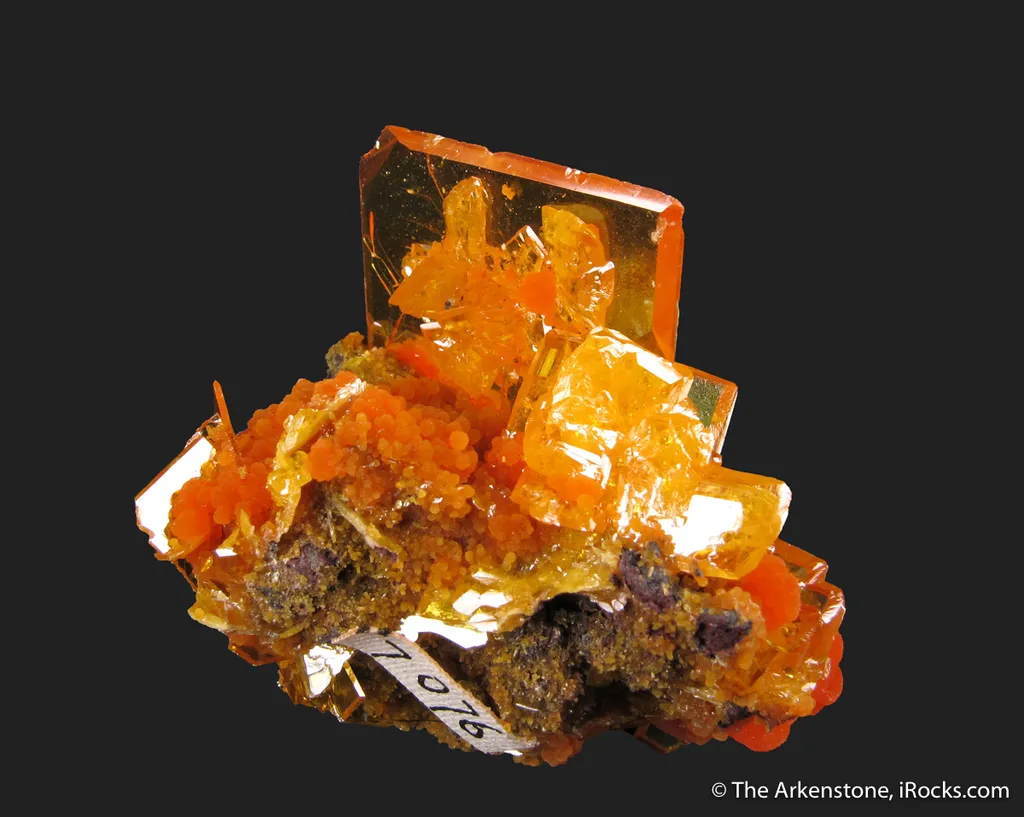Wulfenite and Mimetite (1973 pocket) - image 3