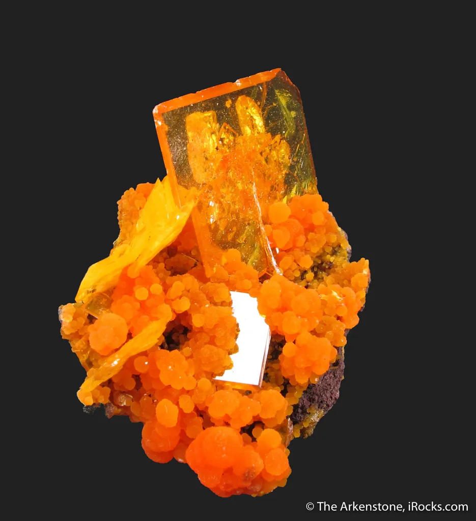 Wulfenite and Mimetite (1973 pocket) - image 2