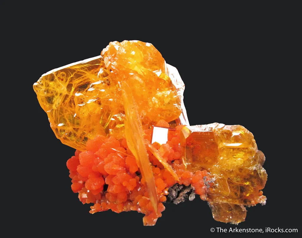 Wulfenite and Mimetite (1973 pocket) - image 5