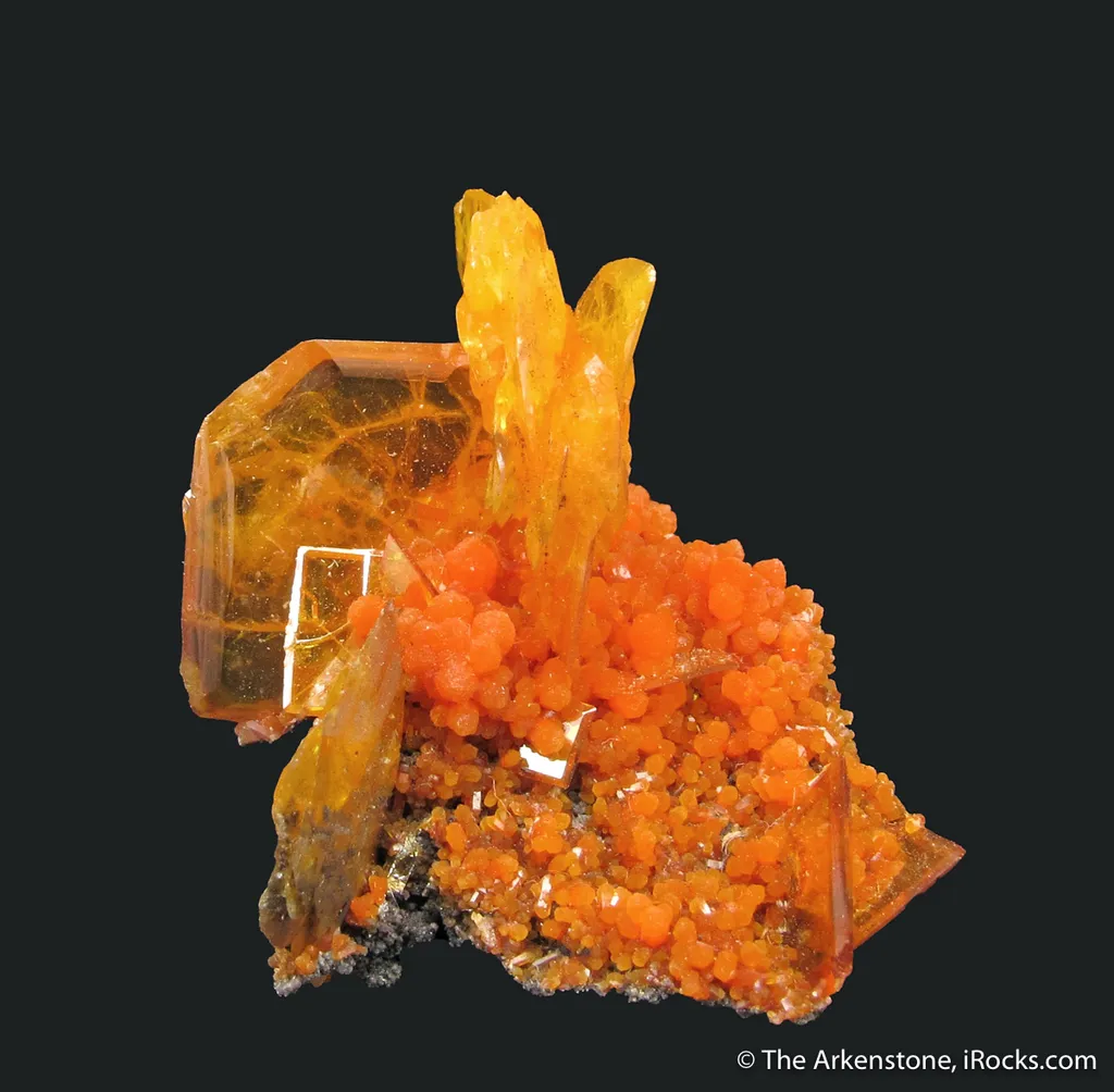Wulfenite and Mimetite (1973 pocket) - image 3