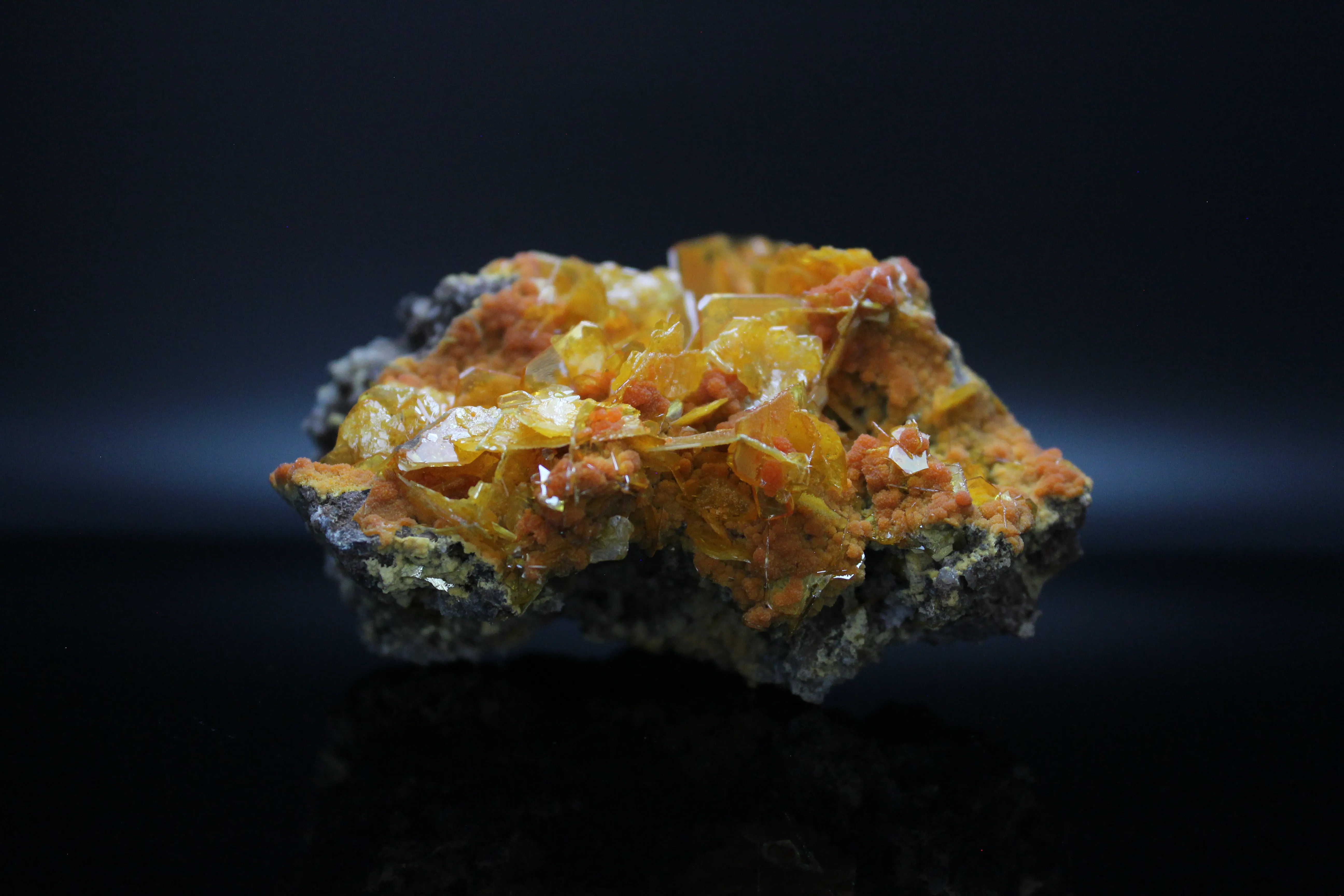 Wulfenite and Mimetite, San Francisco Mine - image 3