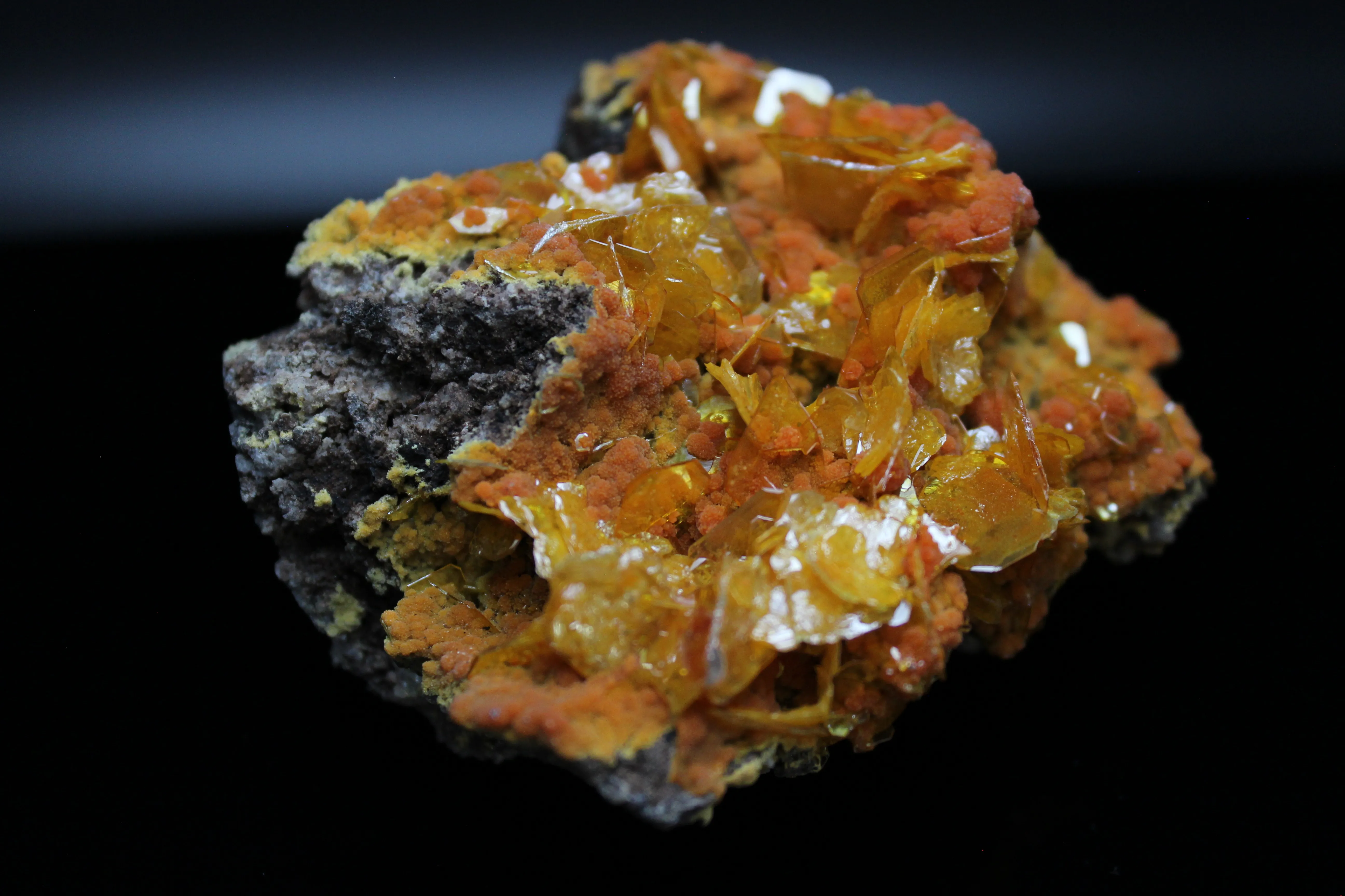 Wulfenite and Mimetite, San Francisco Mine - image 1
