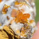 Wulfenite and Smithsonite 388 grams - Ojuela Mine, Mapimí, Mapimí Municipality, Durango, Mexico - image 5