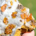 Wulfenite and Smithsonite 388 grams - Ojuela Mine, Mapimí, Mapimí Municipality, Durango, Mexico - image 2