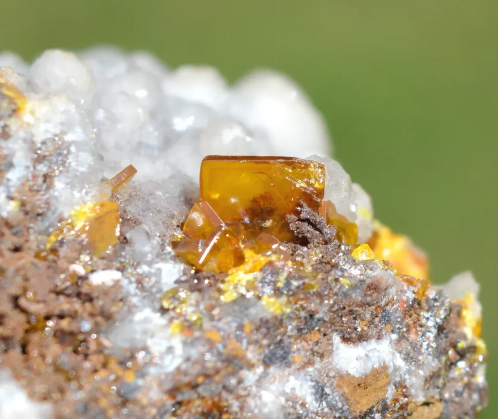 Wulfenite and Smithsonite 388 grams - Ojuela Mine, Mapimí, Mapimí Municipality, Durango, Mexico - image 6