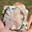 Wulfenite & Barite & Galena 1310 grams - Les Dalles Mine, Mibladen, Drâa-Tafilalet Region, Morocco - image 7