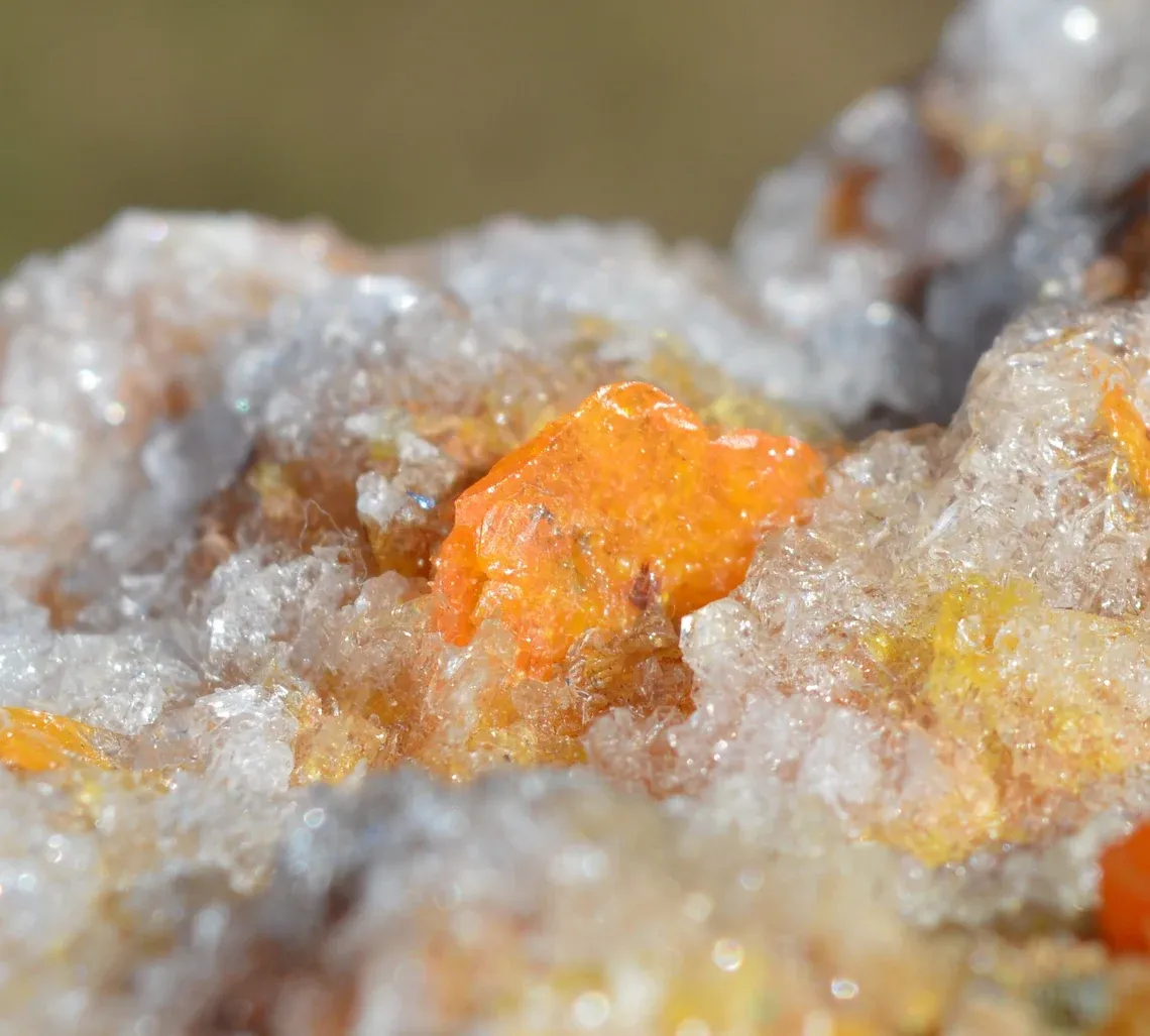 Wulfenite & Barite & Galena 1310 grams - Les Dalles Mine, Mibladen, Drâa-Tafilalet Region, Morocco - image 4