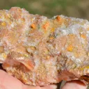 Wulfenite & Barite & Galena 1310 grams - Les Dalles Mine, Mibladen, Drâa-Tafilalet Region, Morocco - image 6