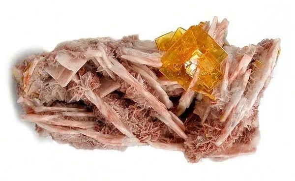 Wulfenite, Baryte image