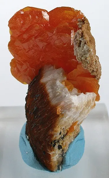 Wulfenite, Baryte image