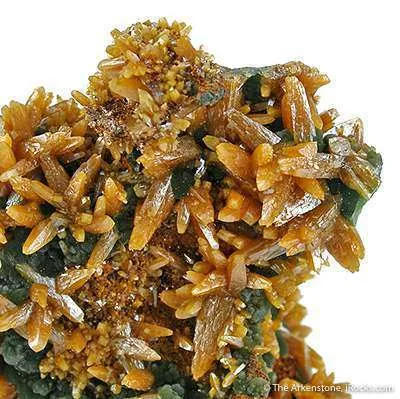 Wulfenite (Bipyramidal) With Mimetite - image 2