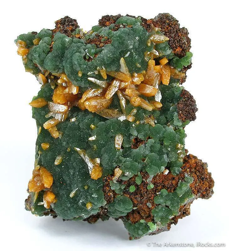 Wulfenite (Bipyramidal) With Mimetite image