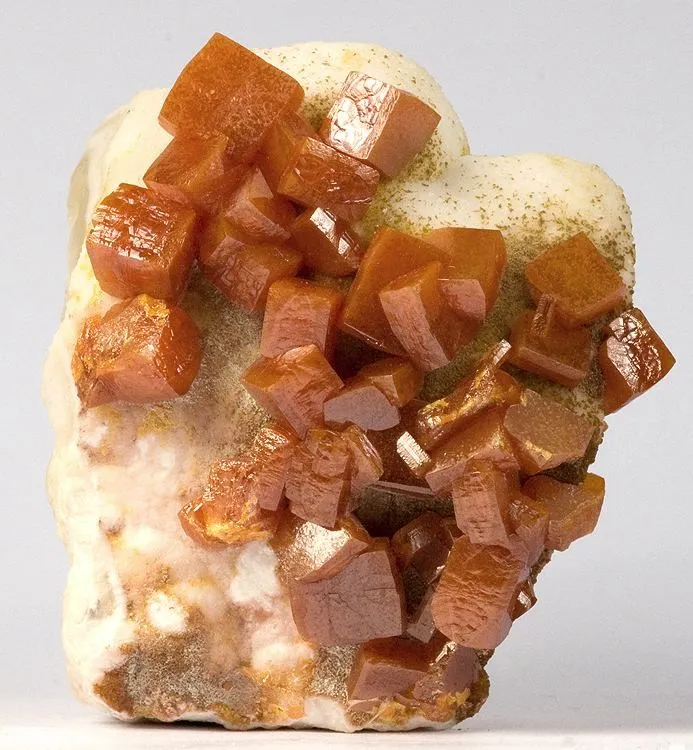 Wulfenite, Calcite - image 2