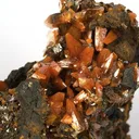 Wulfenite, Calcite - image 2
