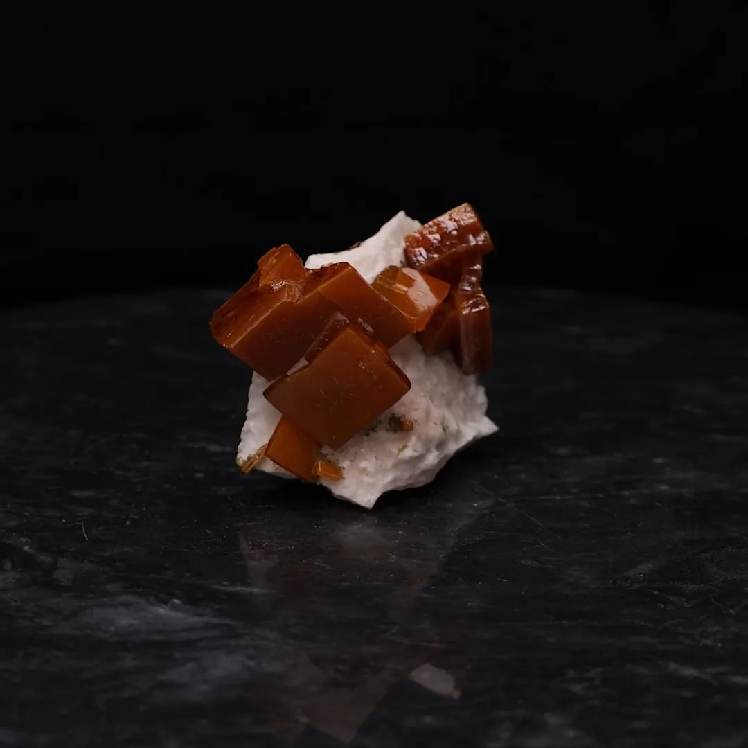 Wulfenite, Calcite - image 2