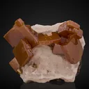 Wulfenite, Calcite - image 1
