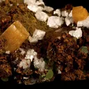 Wulfenite, Calcite, Mimetite - image 2