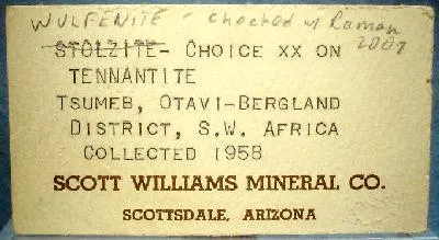 Wulfenite, Cerussite, Tennantite - image 3