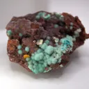 Wulfenite, Chrysocolla, Gila Co., Arizona. - image 2