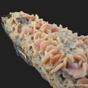 Wulfenite coated by Quartz, on Chalcedony - image 4
